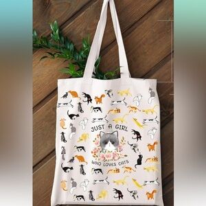 Cat Lover Tote Bag